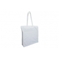 Cotton Bag Lang Hengsel en Souffle Wit