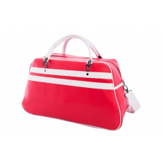 Retro Sporttas Rood acc. Wit