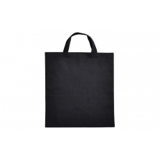 Cotton Bag Kort Hengsel Zwart